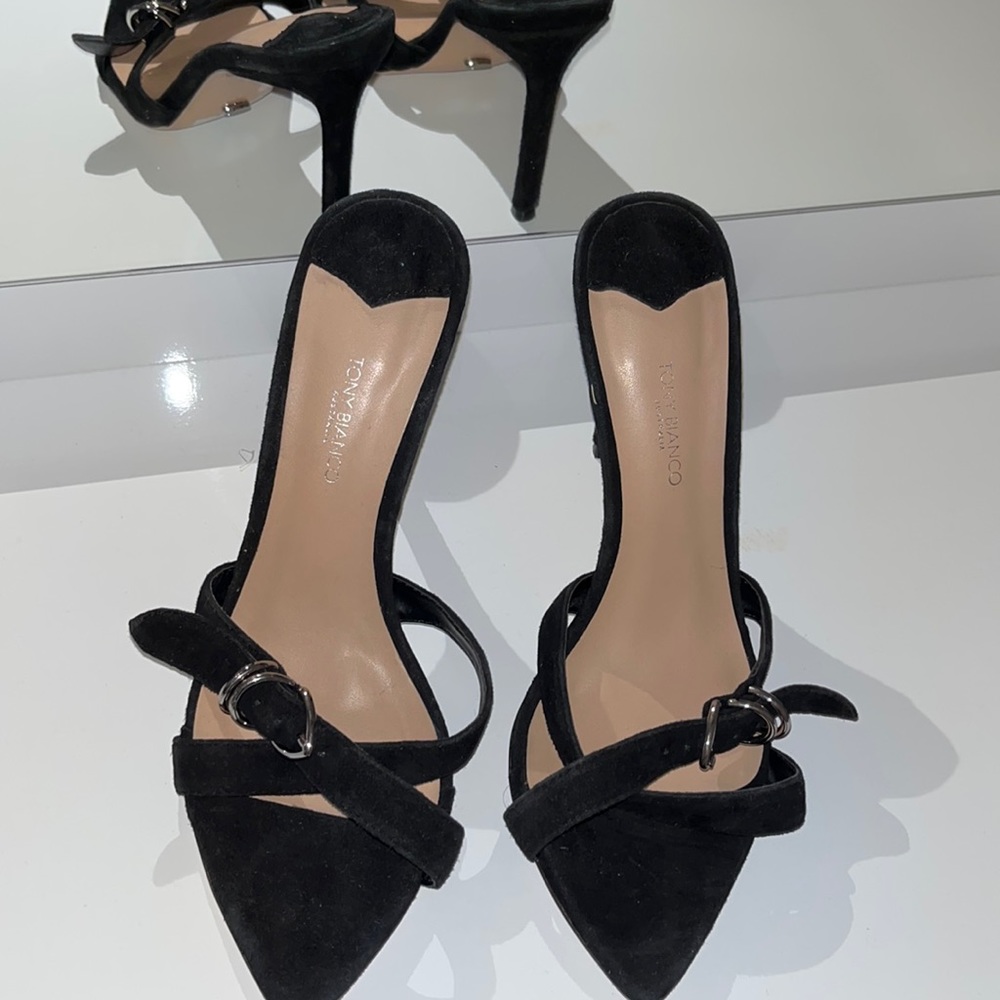 Black mule heel